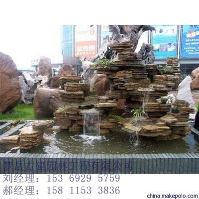 张家口天然石假山制作——梦岳景观打造独特园林景观